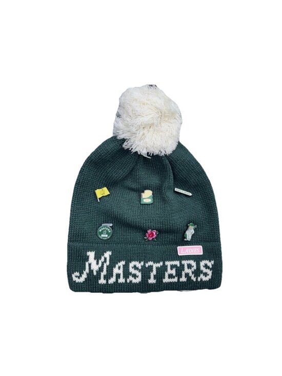 Masters Accessories - Masters Beanie Hat New Style 2026 with Pins Augusta National Golf Club Ladies